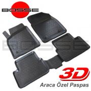 BOSSE Tofaş Doğan Kartal Şahin 3D Havuzlu Oto Paspas 1988 Sonrası 1. Kalite Siyah