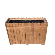 Ahşap Bahçe Saksı (Y: 35 cm. G: 100 cm. D: 35 cm.) - Ceviz