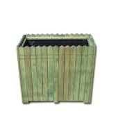 Ahşap Bahçe Saksı (Y: 70 cm. G: 100 cm. D: 35 cm.) - Emprenye Yeşili