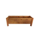 Ahşap Bahçe Saksı (Y: 35 cm. G: 100 cm. D: 40 cm.) - Ceviz