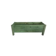 Ahşap Bahçe Saksı (Y: 35 cm. G: 100 cm. D: 40 cm.) - Emprenye Yeşili