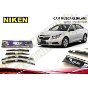 Chevrolet Cruze 2008 Kromlu Cam Rüzgarlığı Ön Arka Takım 4'Lü