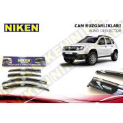 Dacia Duster 2010 Kromlu Cam Rüzgarlığı Ön Arka Takım 4'Lü