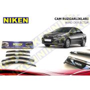 Fiat Linea 2007 Sonrası Kromlu Cam Rüzgarlığı Ön Arka Takım 4'Lü