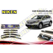 Honda CRV 2012 Kromlu Cam Rüzgarlığı Ön Arka Takım 4'Lü