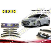 Hyundai Elantra 2016 Kromlu Cam Rüzgarlığı Ön Arka Takım 4'Lü