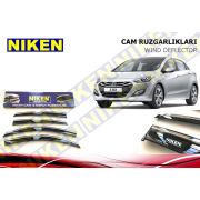 Hyundai İ30 2013-2017 Kromlu Cam Rüzgarlığı Ön Arka Takım 4'Lü