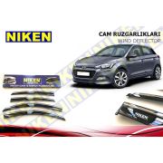 Hyundai İ20 2015 Kromlu Cam Rüzgarlığı Ön Arka Takım 4'Lü
