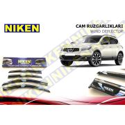 Nissan Qashqai 2007-2013 Kromlu Cam Rüzgarlığı Ön Arka Takım