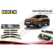 Peugeot 3008 2017 Kromlu Cam Rüzgarlığı Ön Arka Takım 4'Lü