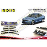 Skoda Rapid 2013 Kromlu Cam Rüzgarlığı Ön Arka Takım