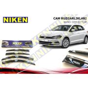 Wolksvagen Polo 2018 Kromlu Kromlu Cam Rüzgarlığı Ön Arka Takım 4'Lü