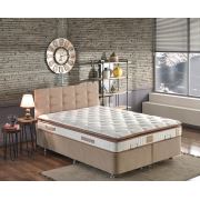 Niron Queen Lüks Pedli Yatak Seti Ergonomik Yatak Çift Kişilik Baza Başlık Takımı 160x200 cm