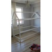 Akra Doğal Ağaç Montessori Yatak - Yer Yatağı Beyaz