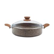 Noble Life Stonelife Karnıyarık Tencere 26 cm Kahve