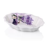 Noble Life Lavanta Desen Oval Tabak 24 cm