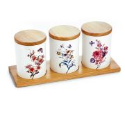 Noble Life Flowers 3'lü Baharat Takımı Büyük