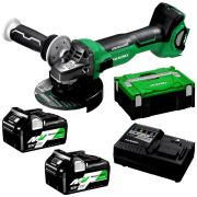 Hikoki G3613DA 36Volt/2.5Ah Li-Ion 125mm Kömürsüz Devir Ayarlı Profesyonel Avuç Taşlama