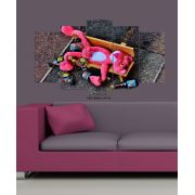 Ofis Bazaar Pembe Panter Mdf Tablo Cnv 65