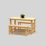 Onlywood Roen Yemek Masası Takım Natural