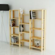 Onlywood Brige Masif Kitaplık Natural