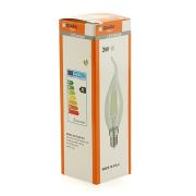 Osakalight 3W Flamanlı Kıvrık Led Buji Ampul - Beyaz - FLED011