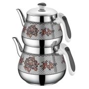 Özkent K-381 Kristal Mini Çaydanlık Desenli Takımı