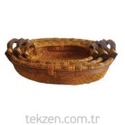 Panalı 3'lü Hasır Oval Sepet LG2167