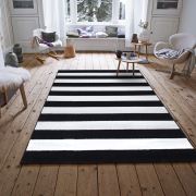 Payidar Roya TKFB45 Siyah Beyaz Modern Halı 120x180 cm