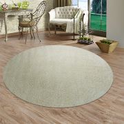 Payidar Krem Shaggy Halı 9000NM Daire 160x160 cm