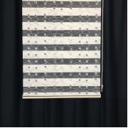 Payidar Cebel Sarmal Desen Siyah Beyaz ZB2006-601 Zebra Perde Boy 260 cm 100x260 cm