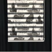 Payidar İstanbul 1453 Popart Gri Siyah Zebra Perde Boy 260 cm 90x260 cm
