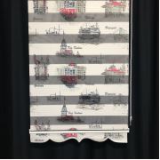 Payidar İstanbul 1453 Popart Pliseli Kırmızı Zebra Perde Etek Dilimli Boy 200 cm 90x200 cm