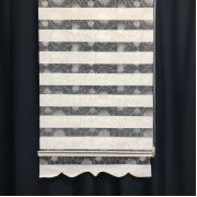 Payidar Koraç Dalga Desen 24010-101 Renkli Zebra Perde Etek Dilimli Boy 200 cm 90x200 cm