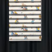 Payidar Caillou 1461 Renkli Çocuk Odası Zebra Perde Boy 200 cm 90x200 cm