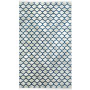 Payidar Vaveyla 1586A Mavi Duru Desen Modern Halı 80x150 cm