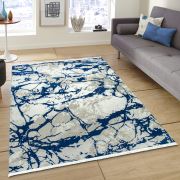 Payidar Vaveyla 4313A Mavi Harmony Desen Modern Halı 150x230 cm