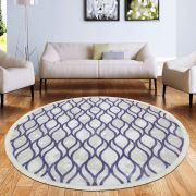 Payidar Vaveyla 1699A 150x150 cm Daire Lila Rixos Desen Modern Halı