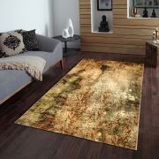 Payidar Lorav FD281M Ekai Desen Bej Yeşil Modern Halı 80x150 cm