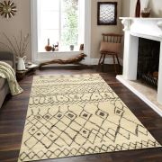 Payidar Lorav G2558M Klot Desen Krem Modern Halı 120x180 cm