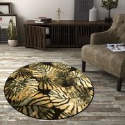 Payidar Lorav HE21NM Amazon Desen Siyah Yeşil Modern Halı 160x160 cm