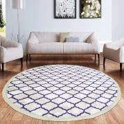 Payidar Vaveyla 1586A 150x150 cm Daire Lila Duru Desen Modern Halı