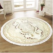 Payidar Mihrimah 4852A 150x150 cm Daire Bej Sultan Desen Halı
