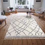 Payidar Halı Moroccan 1458A Beyaz/Gri Modern Halı 200x290 cm