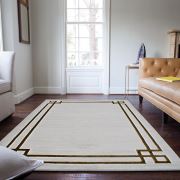 Payidar Halı Gold Plus 2596A Gold-Beyaz El Oymalı Halı 80x150 cm