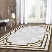Payidar Halı Gold Plus 2648A Gold-Beyaz El Oymalı Halı 80x150 cm