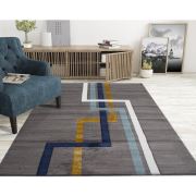 Payidar Halı Gold Plus 2655A Gold-Mavi-Vizon El Oymalı Halı 80x150 cm