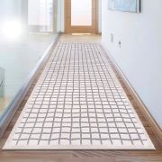 Payidar Halı Tarz 4929A Gri/Beyaz Kesme Yolluk Halı 120'lik 120x640 cm