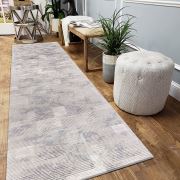 Payidar Halı Tarz 4932A Gri/Beyaz Kesme Yolluk Halı 80'lik 80x590 cm
