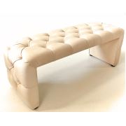 Pegai Angel Bench Puf Koltuk Kapitone Krem